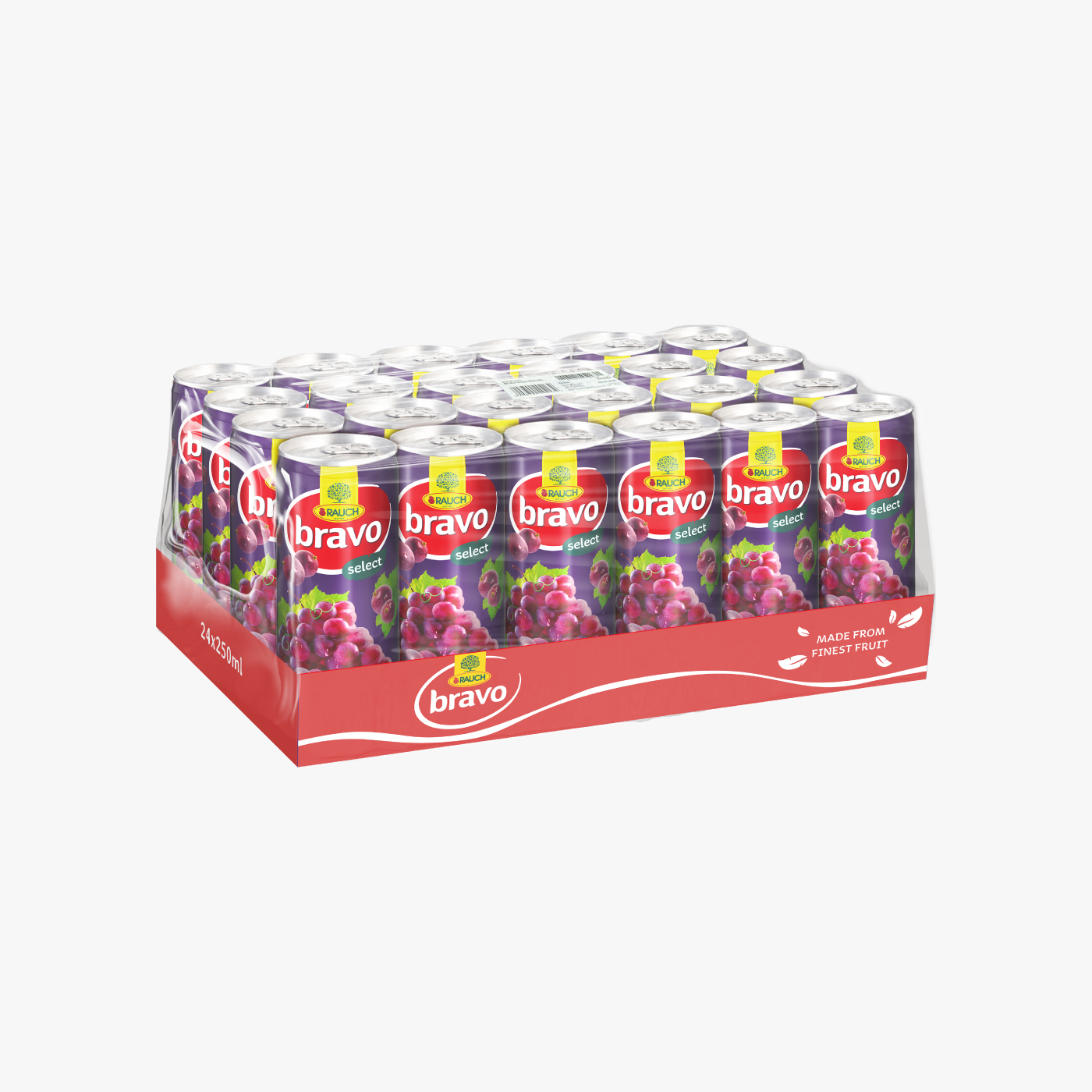 Bravo Red Grape Juice - 250ml x 24