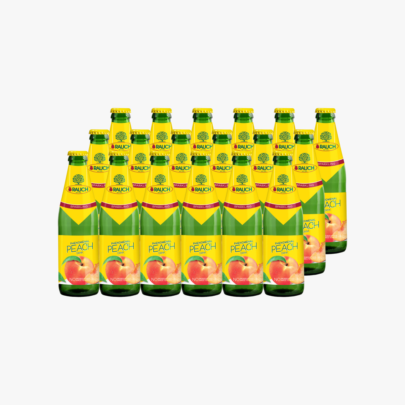 Rauch Sparkling Peach Juice - 250ml x 24