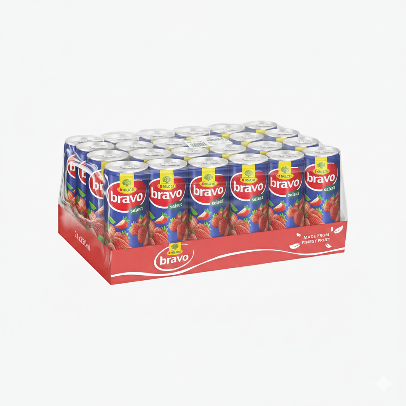 Bravo Strawberry Juice - 250ml x 24