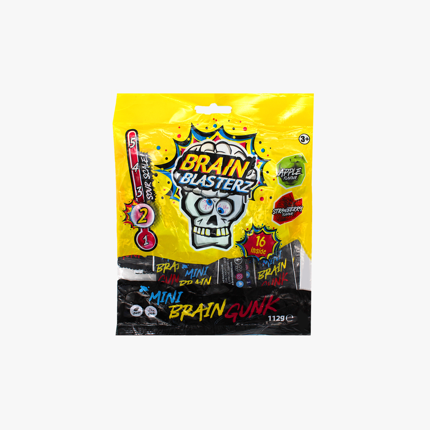 Brain Blasterz Mix Mini Brain Gunk Apple & Strawberry Flavored - 112g