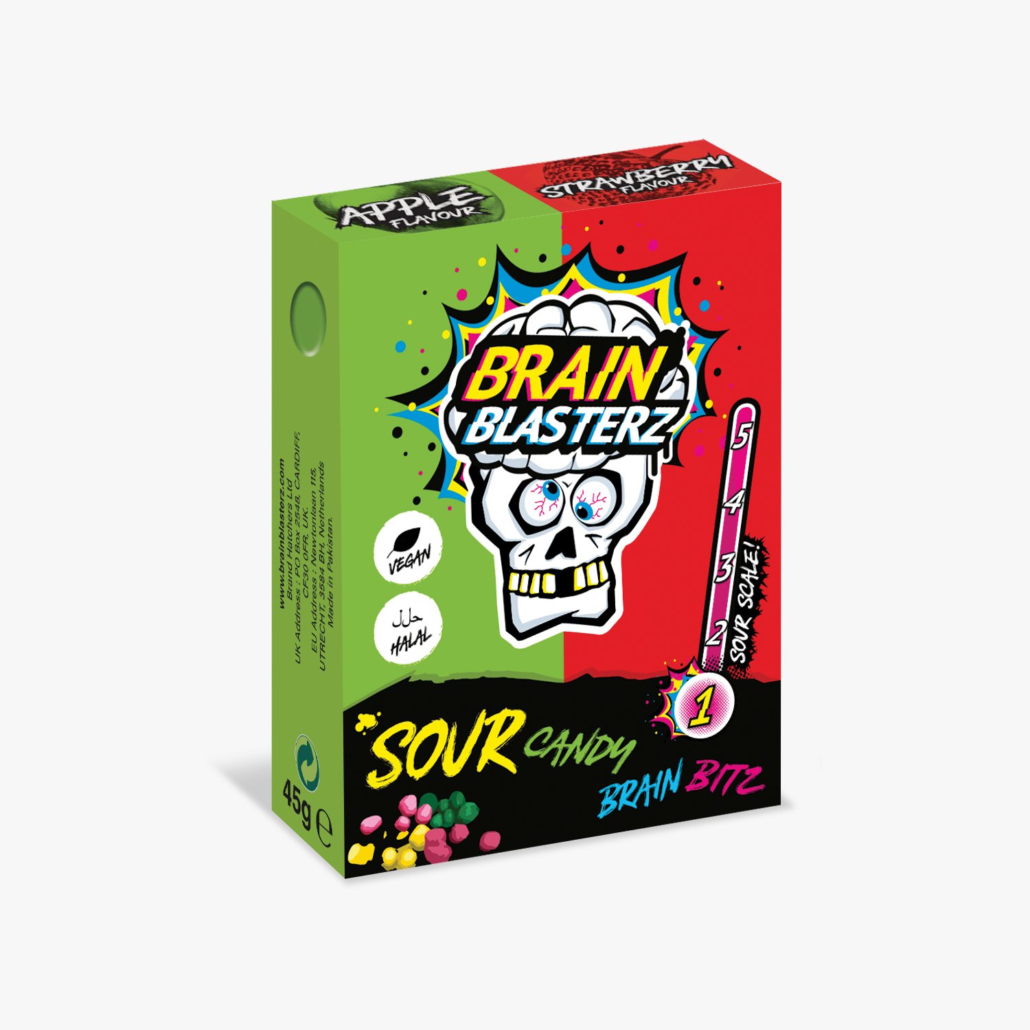 Brain Blasterz Apple & Strawberry Flavors - 45g