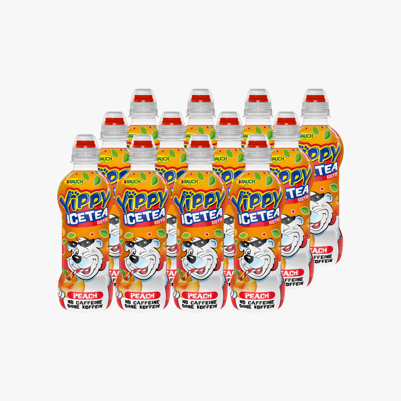 Rauch Yippy Ice Tea Peach - 330ml × 12