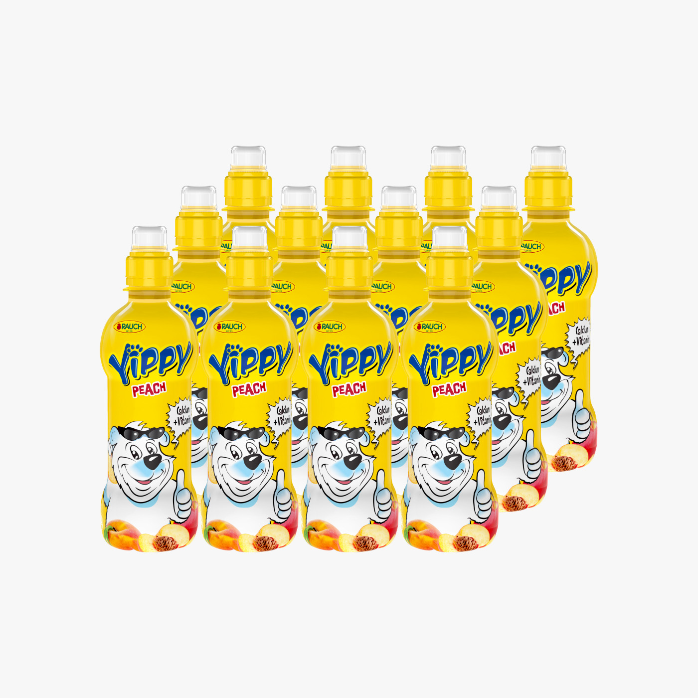 Rauch Yippy Peach - 330ml x 12