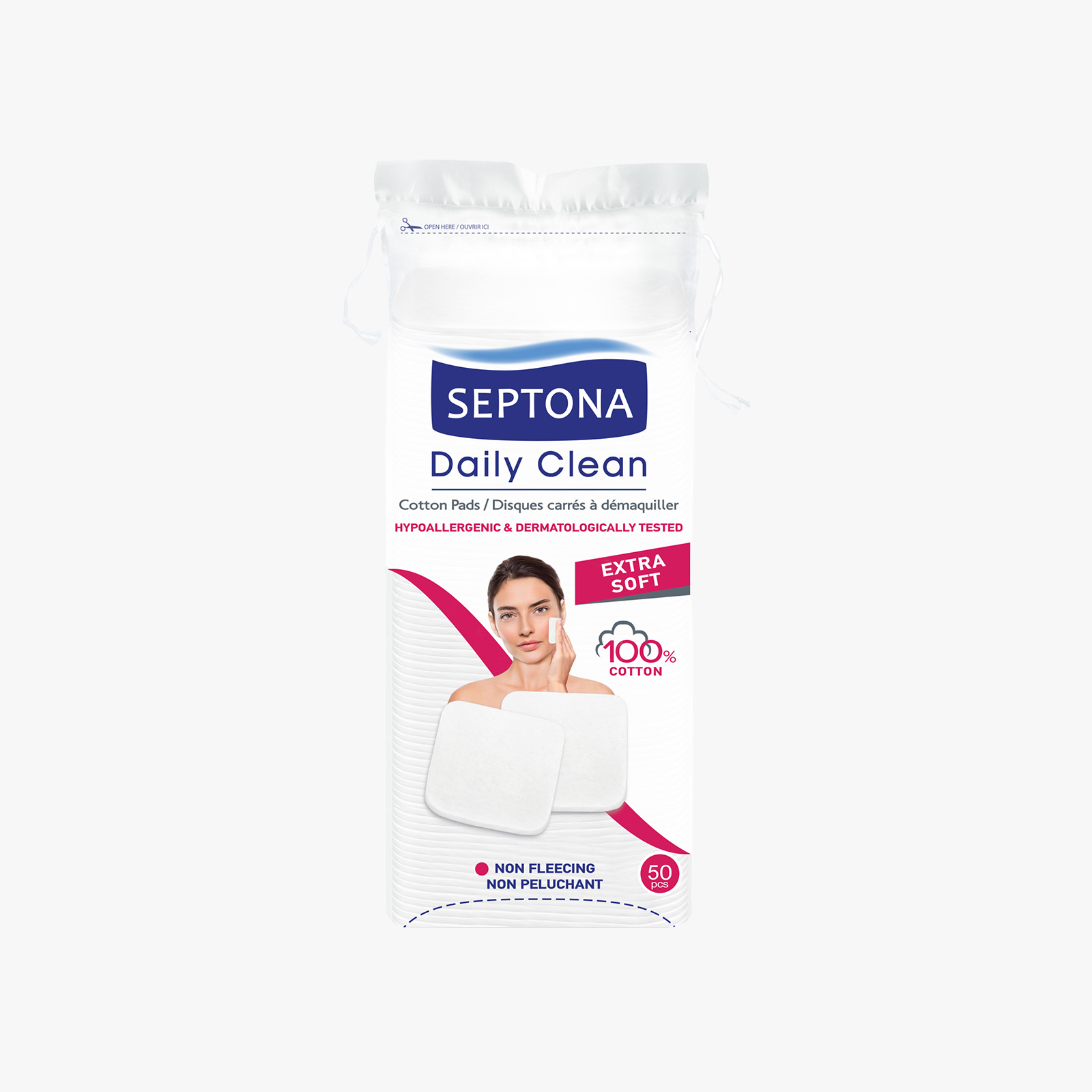 Septona Daily clean cotton pads 50 pieces