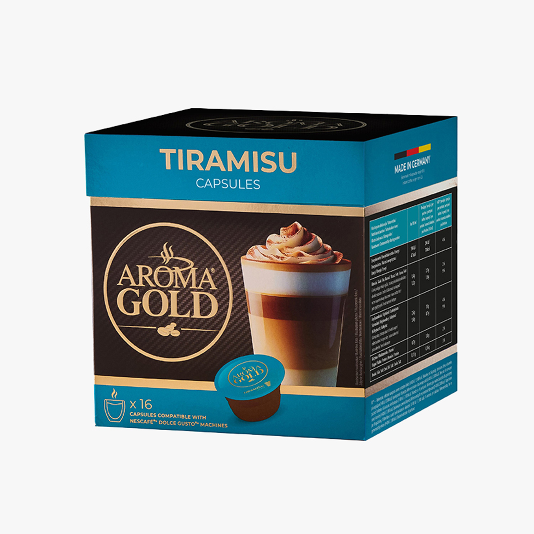 Aroma Gold DG Coffee Capsules Tiramisu - 16 Capsules