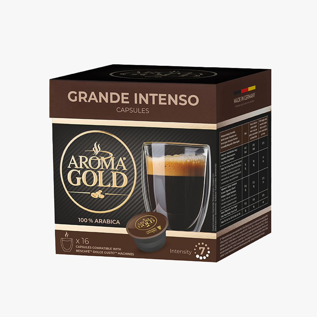 Aroma Gold DG Coffee Capsules Grand Intenso - 16 Capsules