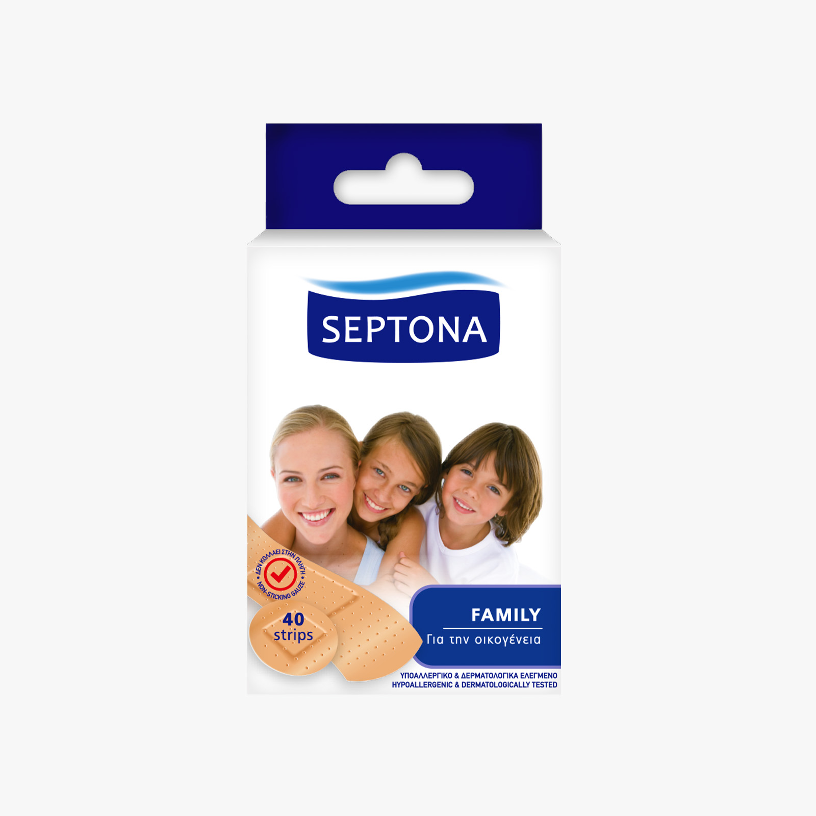 Septona Plastic Adhesive Strips Family Pack - 40 Strips