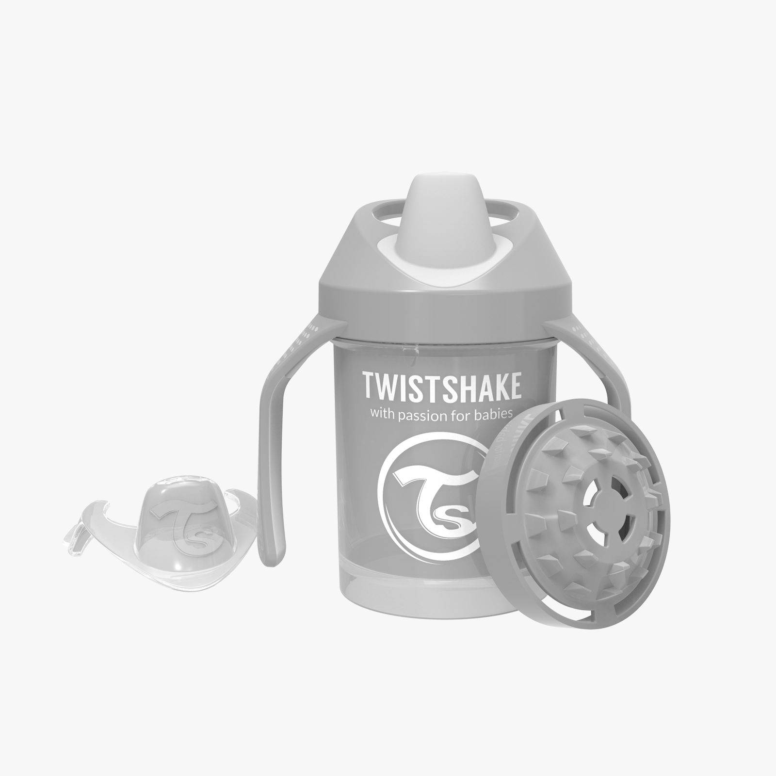 Twistshake Mini Cup 230ml 4+m Pastel Grey