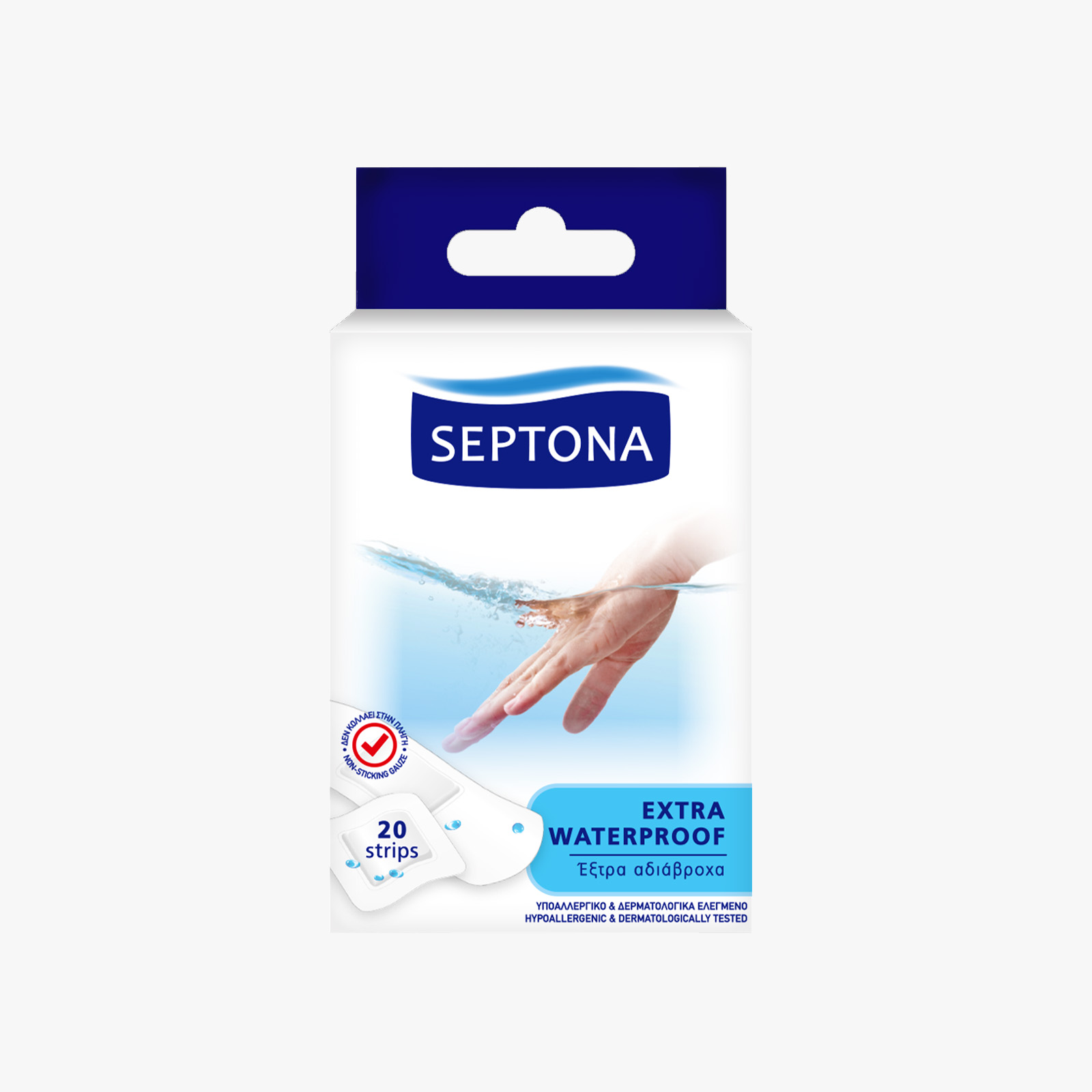 Septona Extra Waterproof Adhesive Strips - 20 Strips