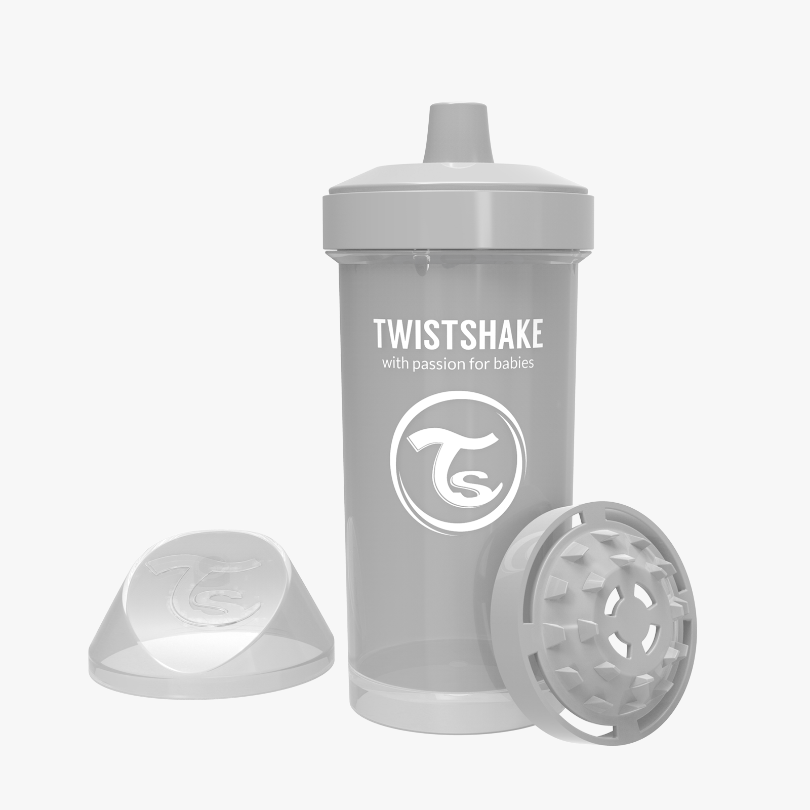 Twistshake Kids Cup 360ml 12+m Pastel Pastel Grey