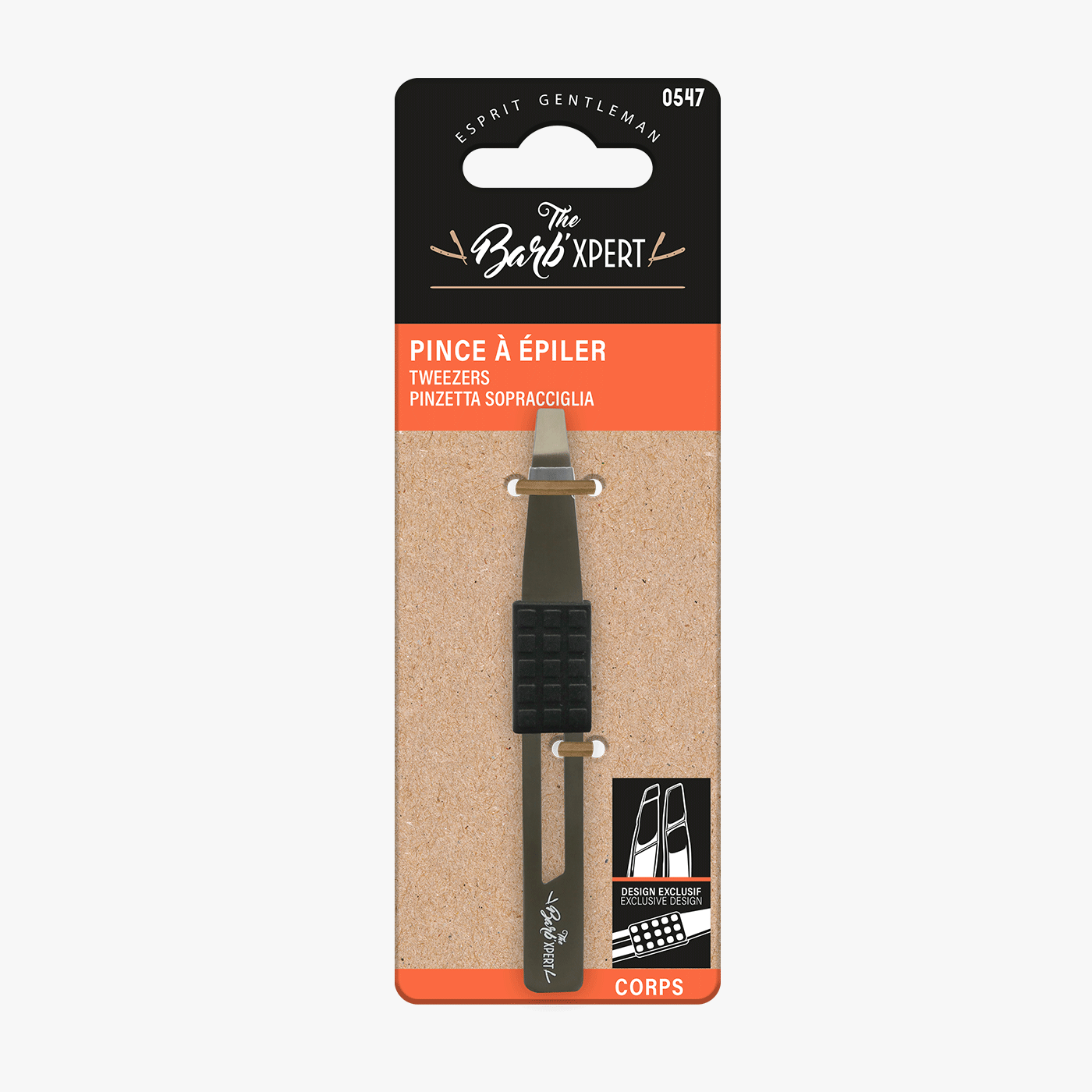 Barb'Xpert Anti-Slip Tweezers 0547