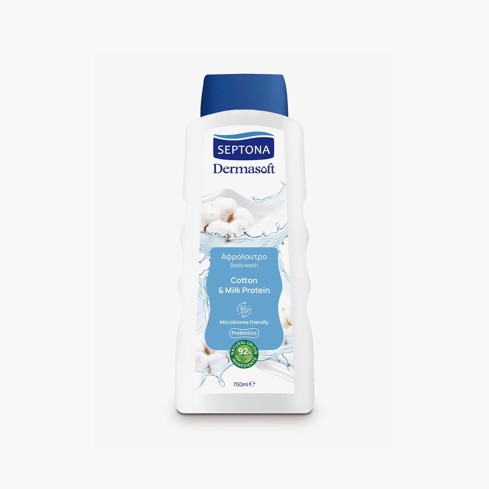 Septona Cotton & Milk protein Bodywash - 750 ML