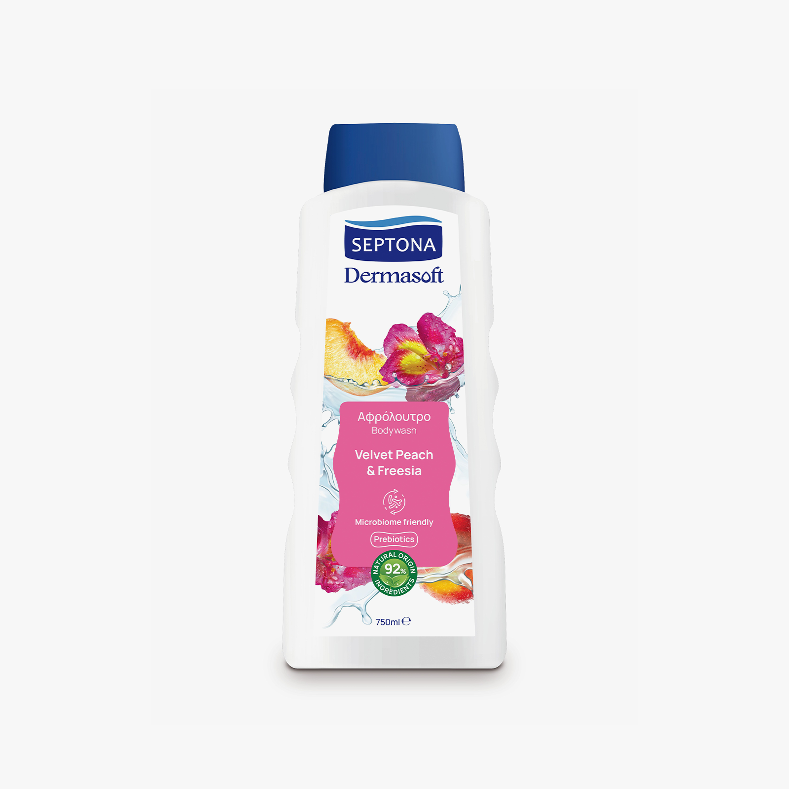 Septona Dermasoft Velvet Peach & Freesia Bodywash - 750 ML