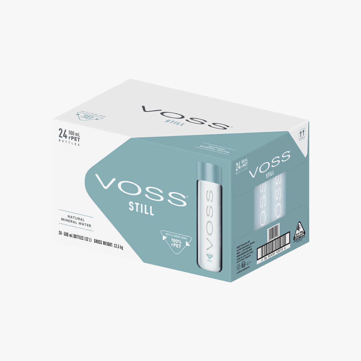 Voss Still Water PET - 500ml  × 24