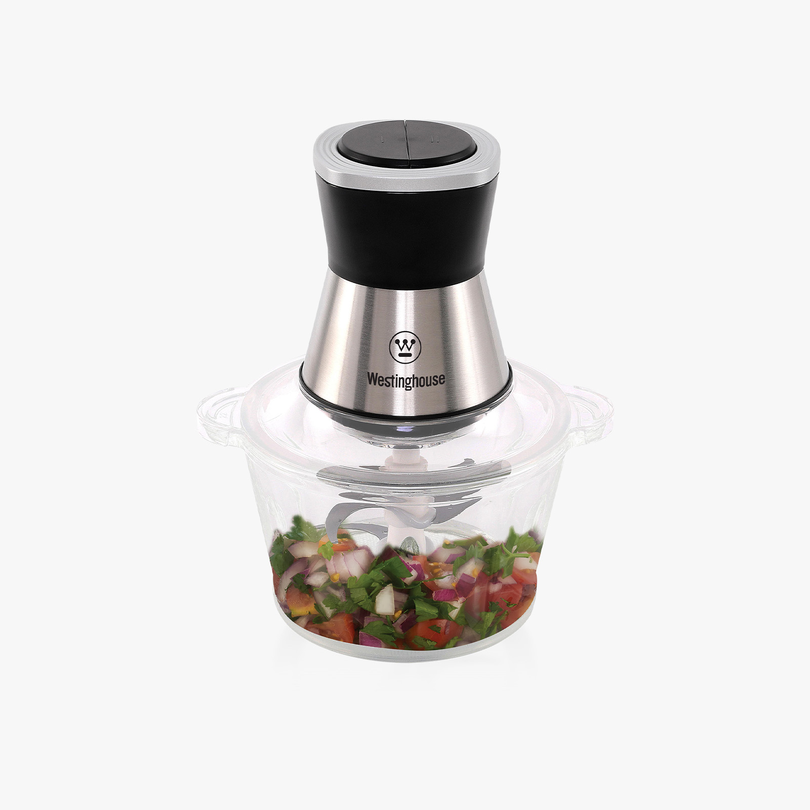 Westinghouse Food Chopper Stainless Steel & Black - 500W - WKMC18