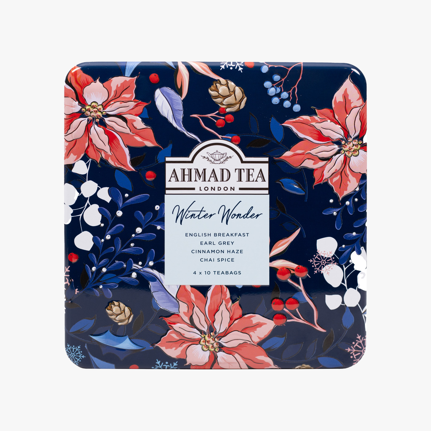 Ahmad Tea Winter Wonder Caddy - 4 Flavors 10 Teabags