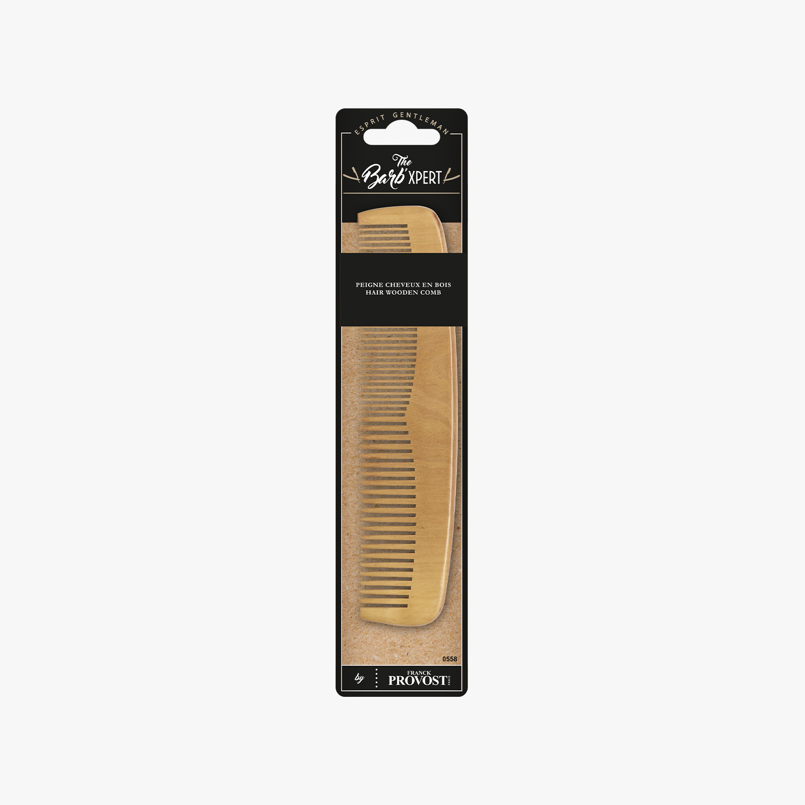 Barb'Xpert by Franck Provost Wooden Hair Comb - 0558