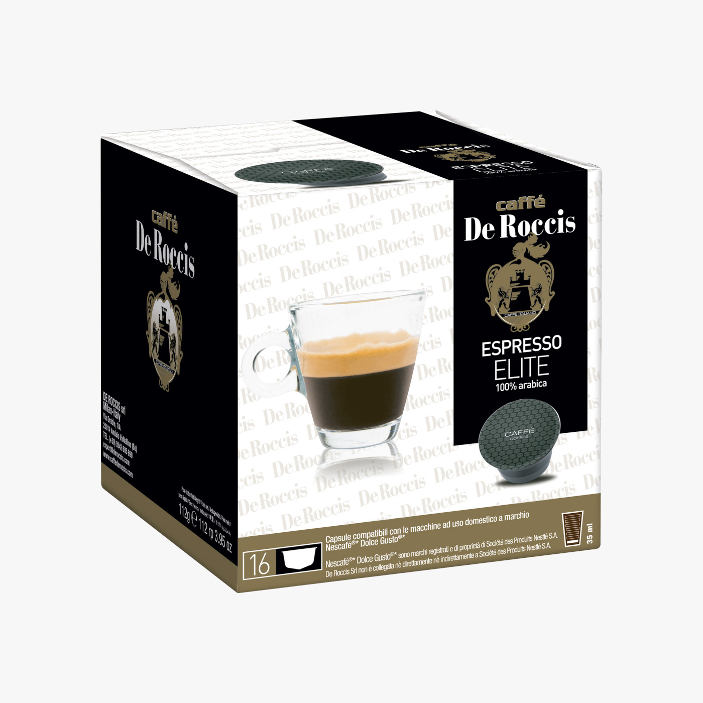 De Roccis DG Elite Coffee - 16 Capsules