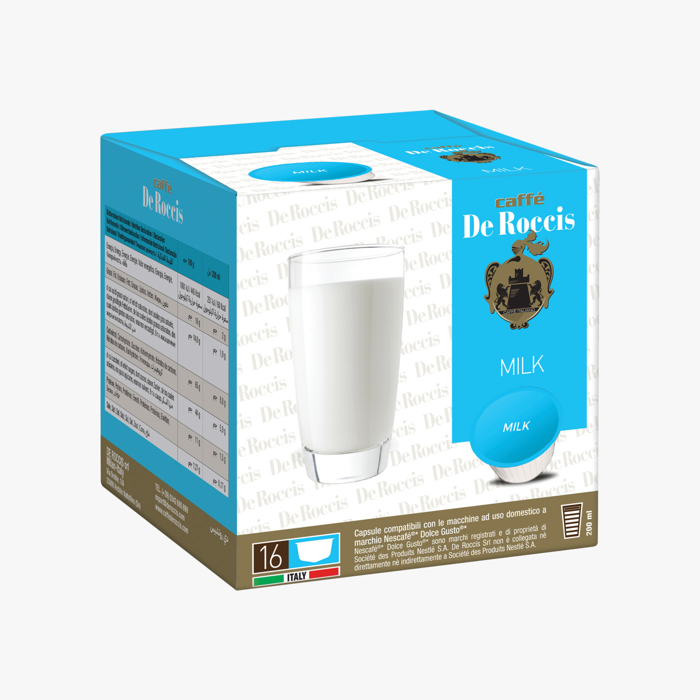 De Roccis DG Milk - 16 Capsules