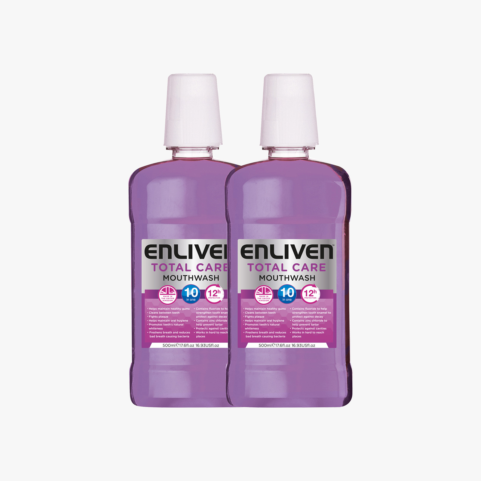 Enliven Total Care Purple Mouthwash - 500ml (Buy 1 get 1 Free)