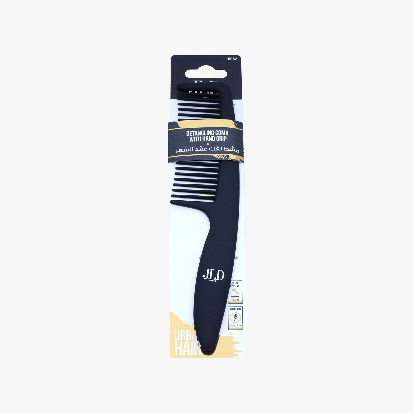 JLD Paris Hair Combe with Handle Black - 15052