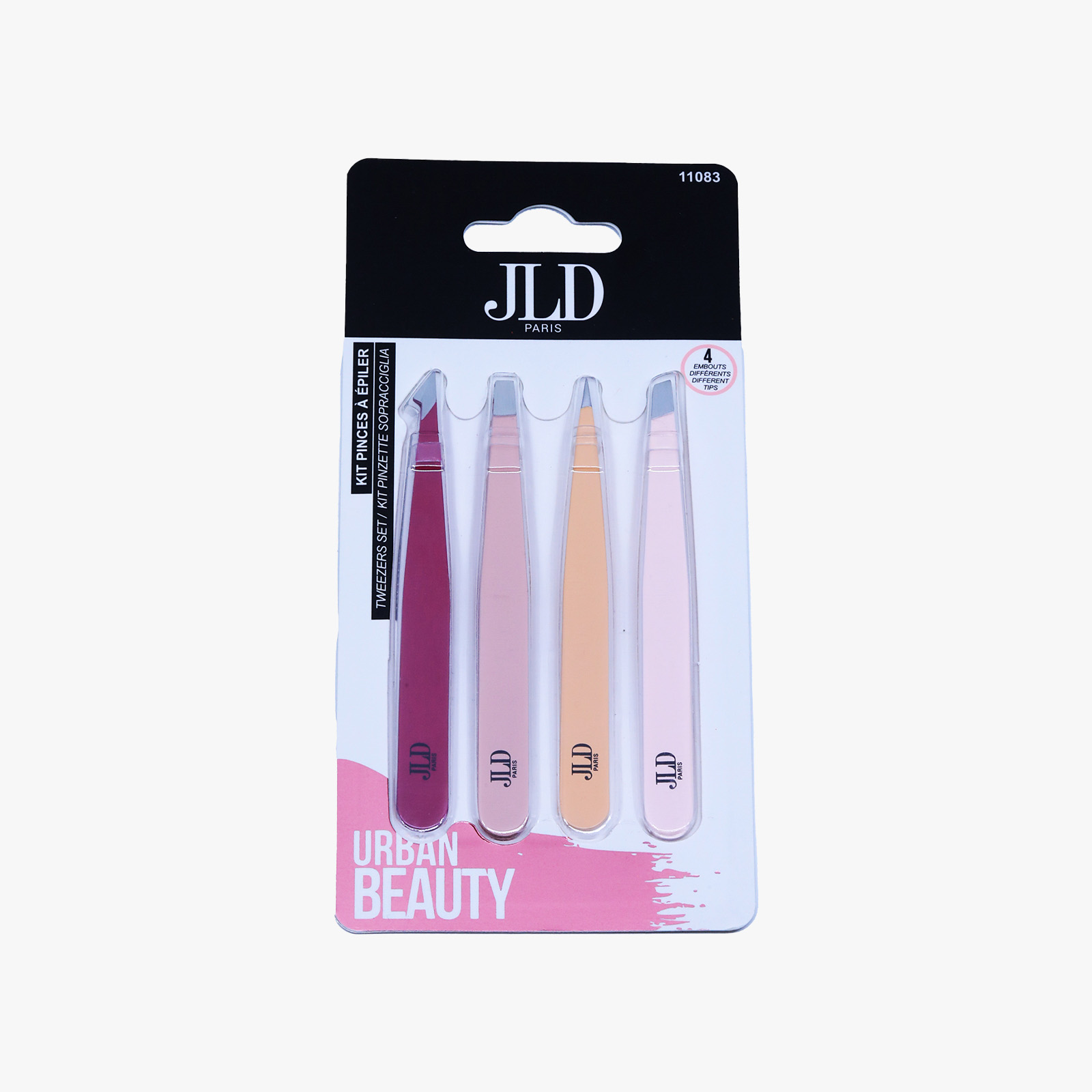 JLD Paris Tweezer Kit - 4 Pcs - 11083
