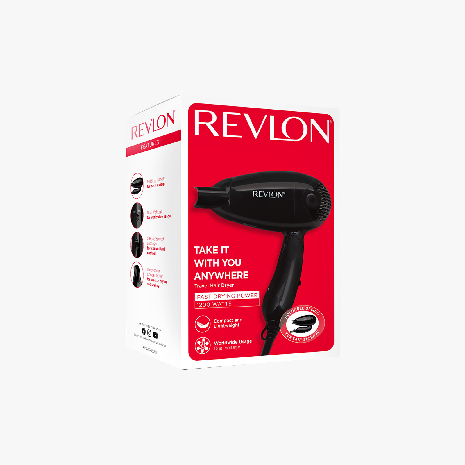 Revlon Dry & Go Travel Hair Dryer Set - RVDR5305ARB1