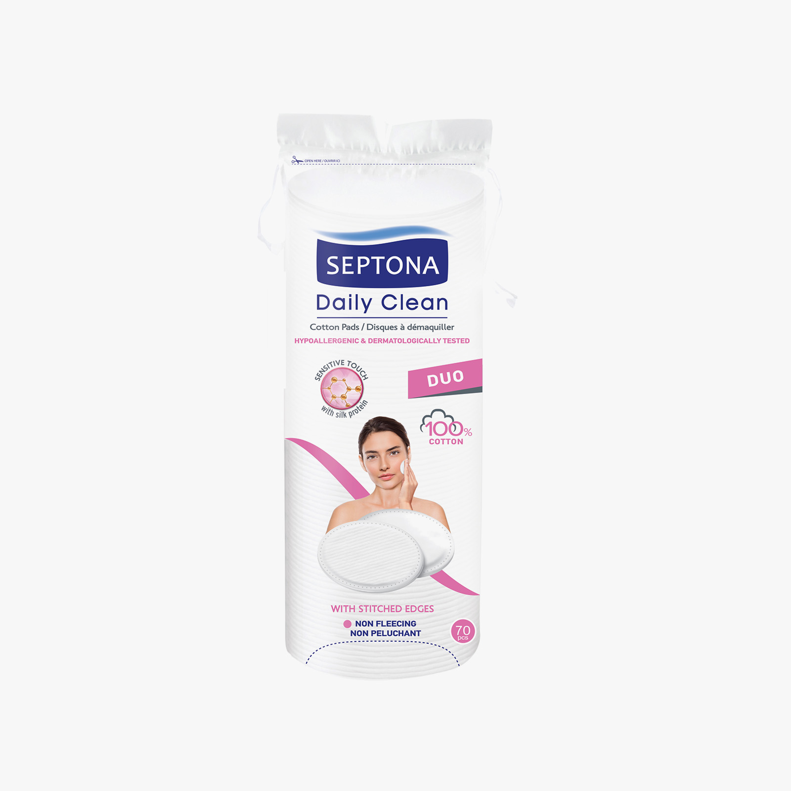 Septona Round Cotton Pads Beauty Duo - 70 Pads