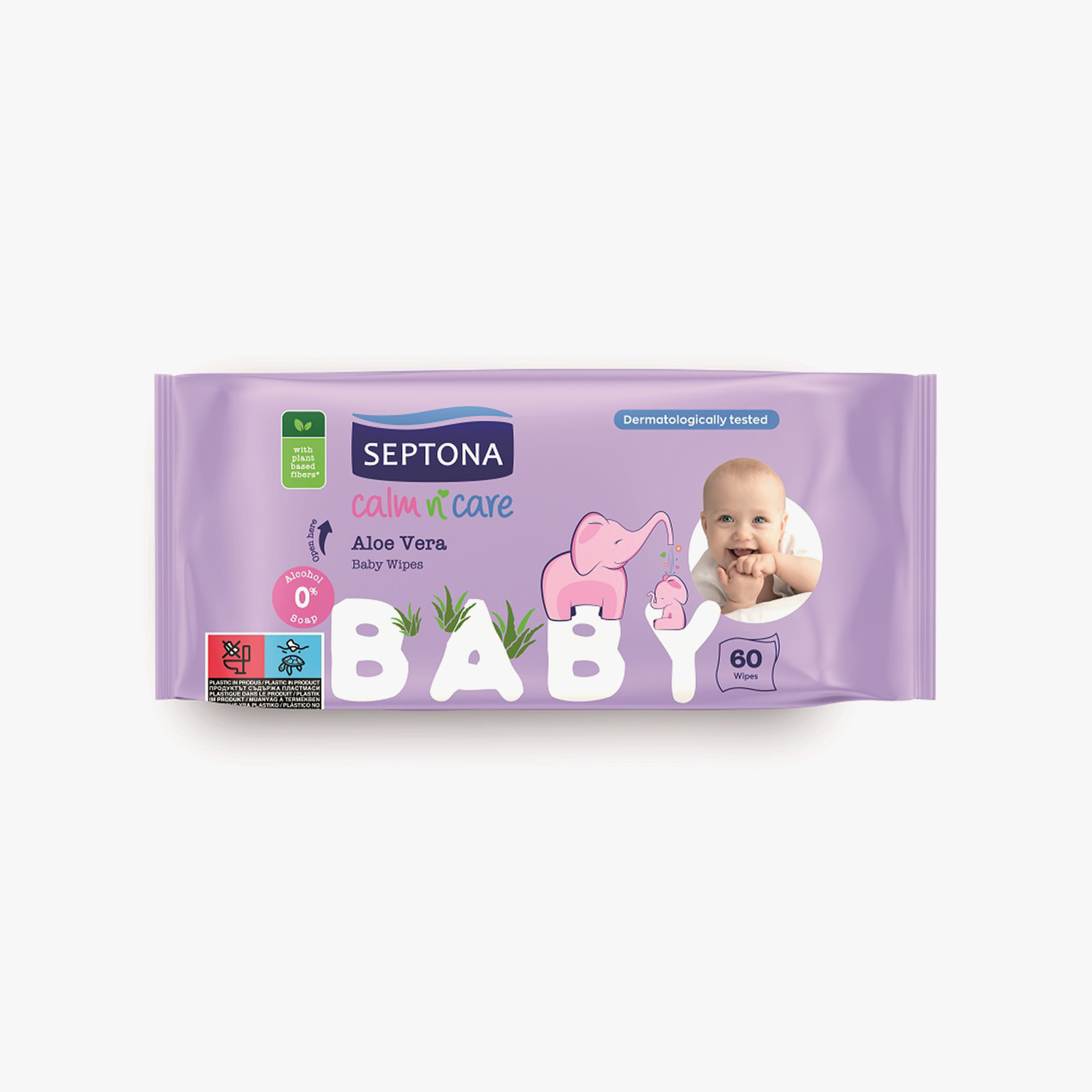 Septona Calm n’ Care Aloe Vera Baby Wipes 60 wipes
