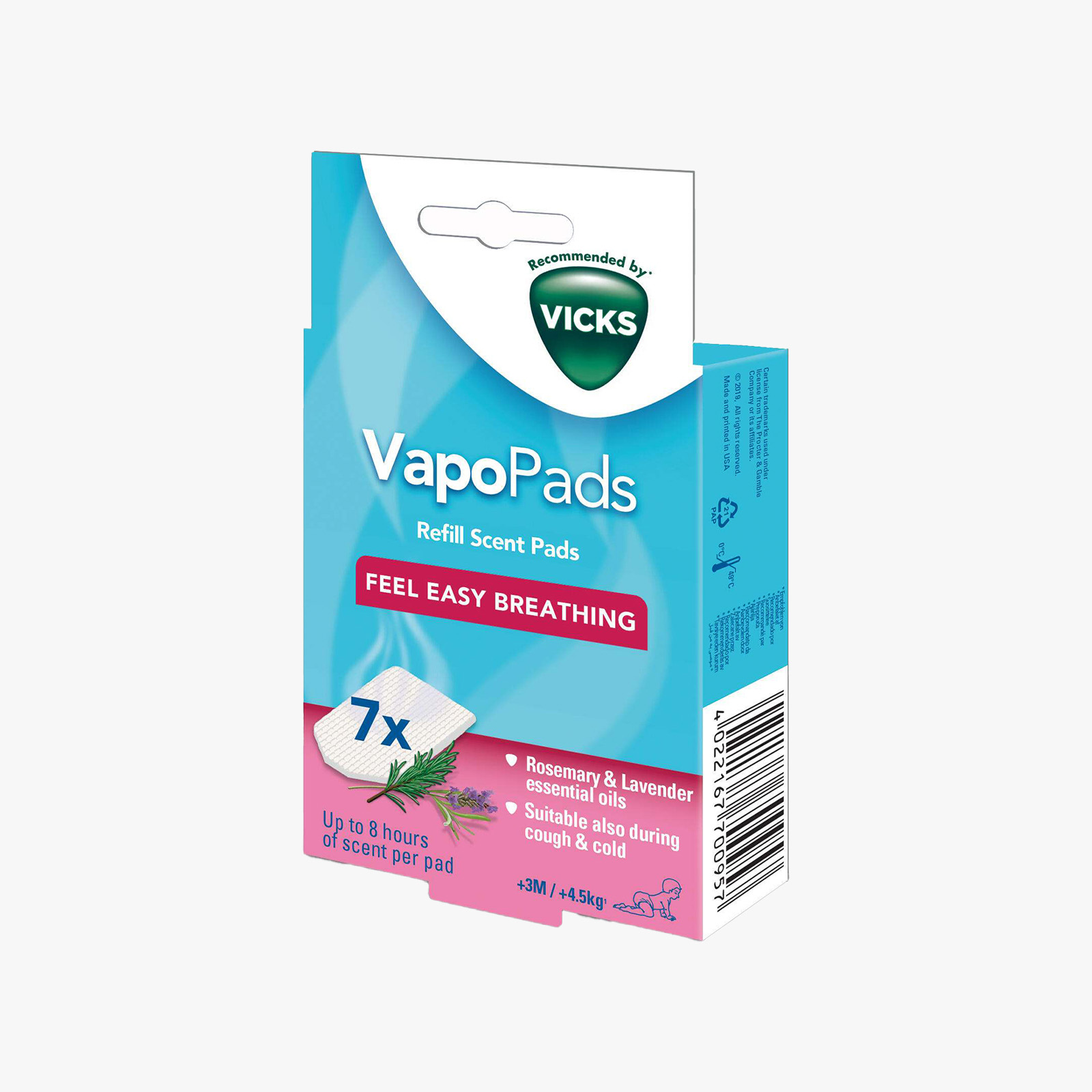 Vicks VapoPads Rose & Lavender Scent - VBR7E
