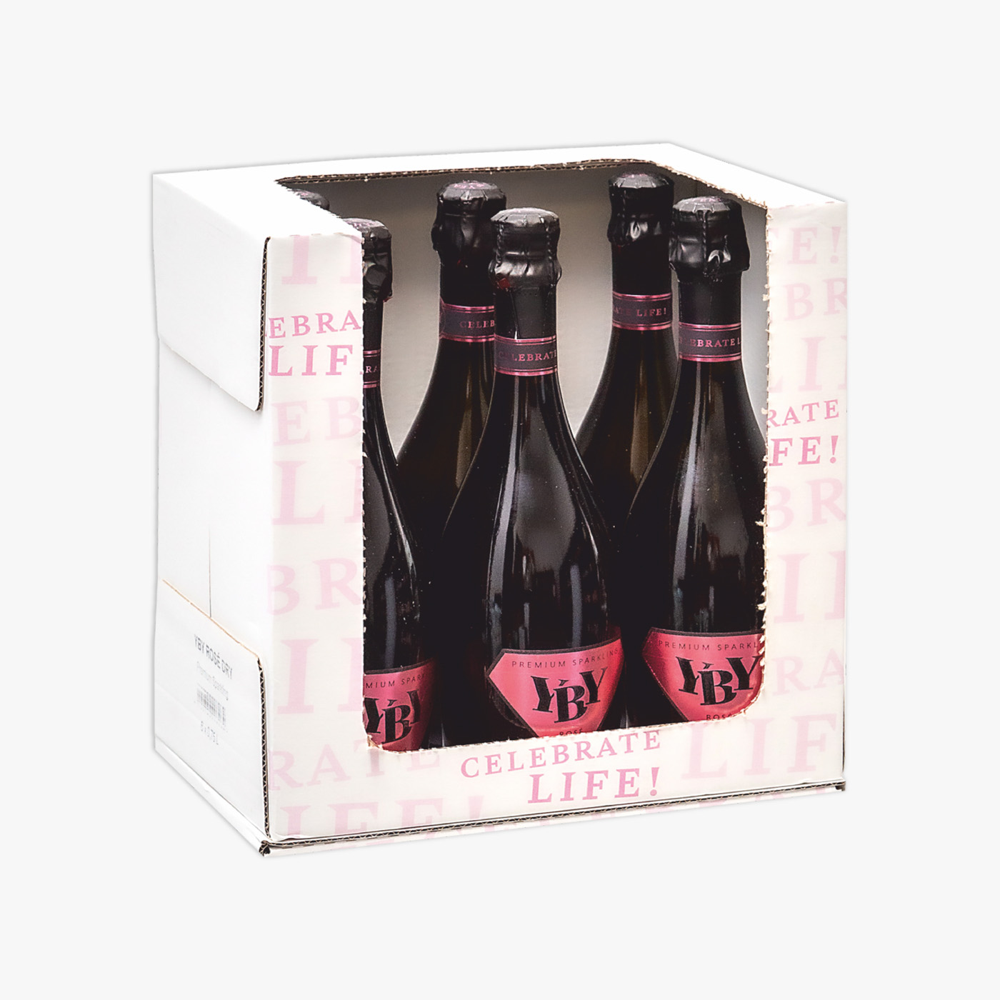 YBY Sparkling Red Grape Non Alcoholic - 750ml × 6